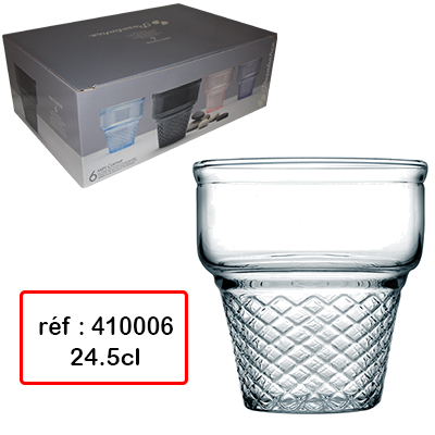 Verres à Eau Color Wave Excelsa - Lot De 6 En Verre Coloré - 300 Ml - Fait Main - 11