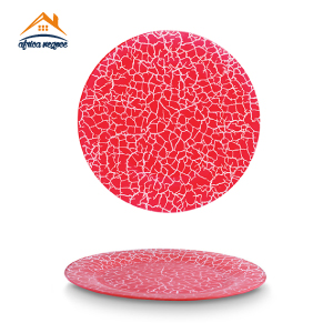 ASIETTE PLATE ROCK RED COK SPAIN