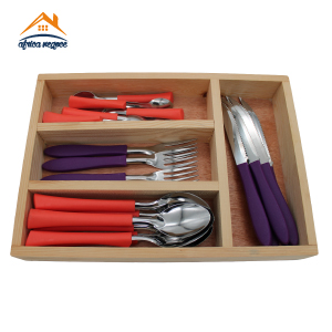 MENAGERE 24 PCS VIOLET/ORANGE  COK