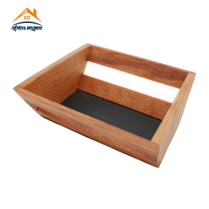 PANIER A PAIN EN BOIS FOND NOIR PM