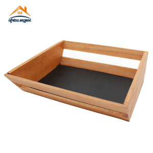 PANIER EN BOIS FOND NOIR GM DARIA