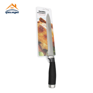 COUTEAUX  A DECOUPER  CHROME POUR POULET A/MANCHE NOIR 43876 ARTE