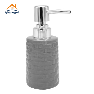 DOSEUR SAVON RELIEF GRIS CERAM 85161