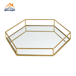 PLATEAU MIROIR HEXAGONAL 53330