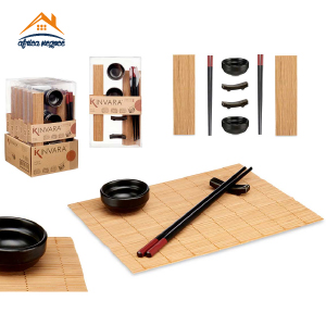 SET SUSHI 8 PCS EN CERAMIQUE/BAMBOO 87382 ARTEREGAL