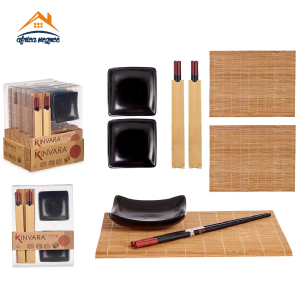 SET SUSHI BAMBOO CERAMIQUE 6PCS 87381