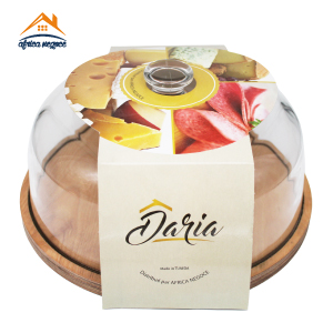 CLOCHE PALLADIO GM +SOCLE BOIS DARIA