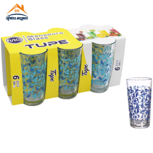 C6 VERRE 25 TUPE FLOWER BLUE MG GLASS