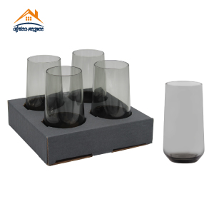 VERRE A EAU  ALLEGRA GRIS FH 470CC  PERFORE 420015 PASABAHCE/12