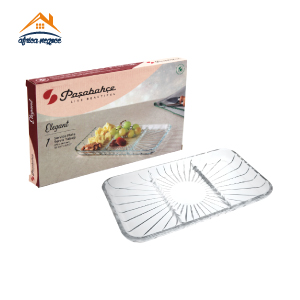 PLAT A COMPARTIMENT ELEGANT 27.6*16.2CM RECTANGULAIRE 54983 GB PASABAHCE