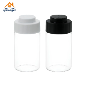 SALIERE/POIVRIERE A/C BLANC/NOIR 164607 SISECAM/14860