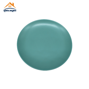 ASSIETTE DESSERT 20CM  TURQUOISE EN  STONEWARE VISTA ALEGRE  PORTUGAL
