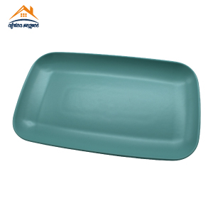 PLAT RECTANGULAIRE  TURQUOISE 30/18 CM EN  STONEWARE  VISTA ALEGRE  PORTUGAL