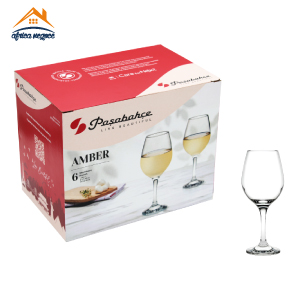 C6 VERRES A PIED AMBER  295CC GB 440255  PASABAHCE