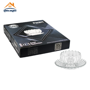 SERVICE 6 BOLS + 6 ASSIETTES PRADES GB MG GLASS