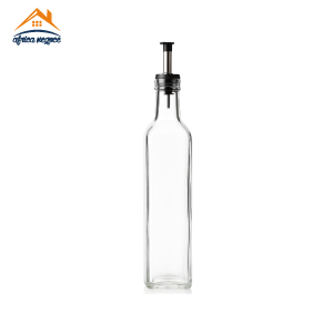 BOUTEILLE A HUILE CARREE   500CC MARSACA  TRANSPARENTE A/C121250  SISECAM/