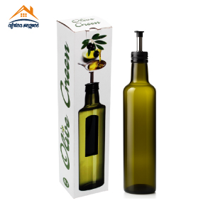 BOUTEILLE A HUILE RONDE  DORICA A/C OLIVE  GREEN 500CC A/C GB  121150 SISECAM