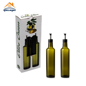 C2 BOUTEILLES A HUILE  RONDE OLIVE GREEN  250CC A/C DORICA  GB  121125 SISECAM