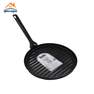 POELE EMAILLEE 26CM A/MANCHE POUR GRILLADES REF 1226 VAELLO ESPAGNE