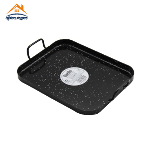 PLAT DE PRESENTATION RECTANGULAIRE EMAILLE A/2 ANSES 21*17CM REF 6421