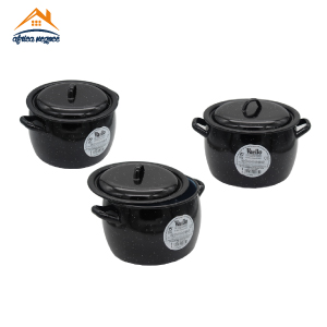 MARMITE EMAILLEE PROFONDE MOUCHETE 20CM REF 8220 VAELLO