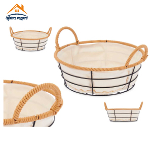 PANIER A PAIN ROND A/POIGNEE EN METAL 66165 ARTEREGAL