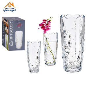 VASE A FLEUR DIAMANT 19.5CM 89692 GIFT DECOR