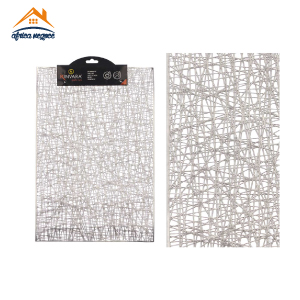 SET DE TABLE RAYURES ARGENTEES 10370 ARTEREGAL