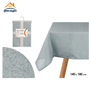 NAPPE EN POLYESTER BLEU PALE 140*180CM 95077 ARTEREGAL